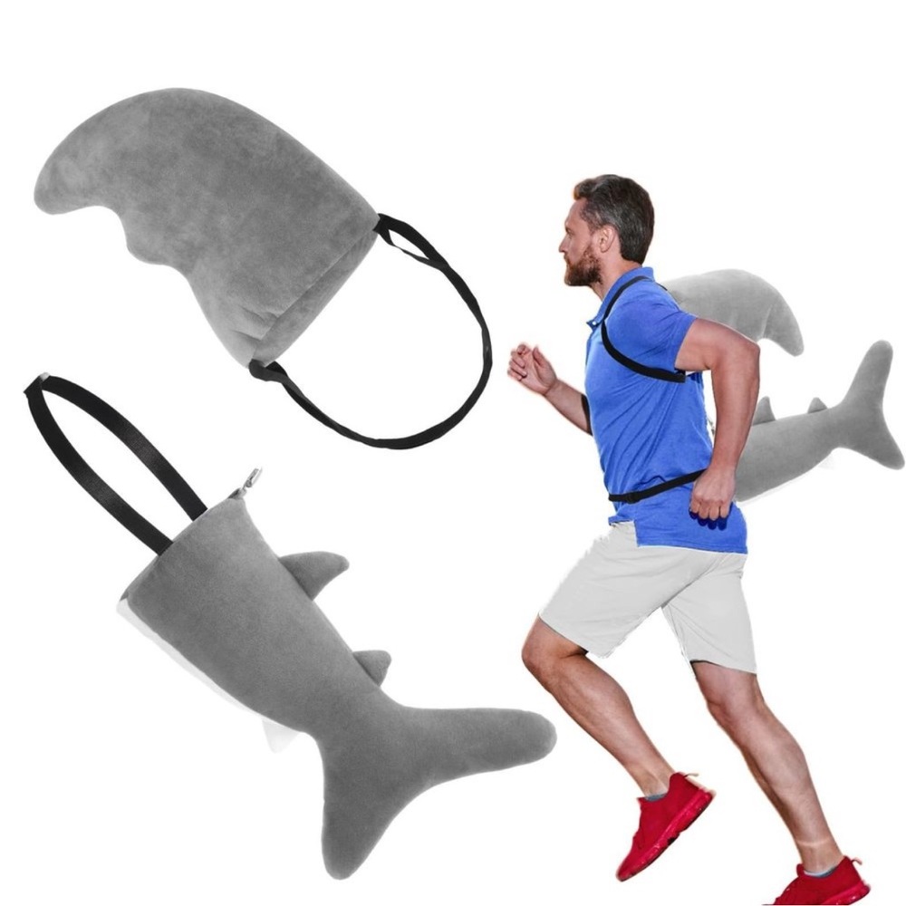 2 Pcs Shark Costume Set Including Plush Shark Fin And Tail For Adult Fun Fish😸